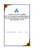  ĐỀ TÀI: " Tổ chức kế toán thành phẩm và tiêu thụ thành phẩm tại Công ty dịch vụ nuôi trồng thuỷ sản TW "