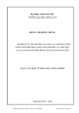 Luận văn: NGHIÊN CỨU ẢNH HƢỞNG CỦA MÙA VỤ, PHƢƠNG THỨC CHĂN NUÔI ĐẾN KHẢ NĂNG SINH TRƢỞNG VÀ CHO THỊT CỦA GÀ SASSO THƢƠNG PHẨM NUÔI TẠI THÁI NGUYÊN