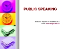 PUBLIC SPEAKING