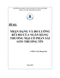 Đề tài " NHẬN DẠNG VÀ ĐO LƯỜNG RỦI RO CỦA NGÂN HÀNG THƯƠNG MẠI CỔ PHẦN SÀI GÒN THƯƠNG TÍN "