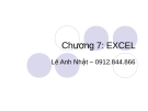 Bài giảng dành cho Excel