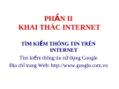 Khai thác Internet