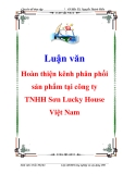 Luận văn: Hoàn thiện kênh phân phối sản phẩm tại công ty TNHH Sơn Lucky House Việt Nam