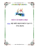 Báo cáo khoa học: MIỄN DỊCH NHÂN TẠO VÀ ỨNG DỤNG