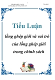 Tiểu luận: Lồng ghép giới và vai trò của lồng ghép giới trong chính sách