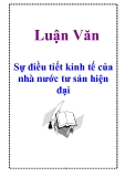 Tiểu luận đề tài: Sự điều tiết kinh tế của nhà nước tư sản hiện đại