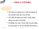 BÀI GIẢNG VỀ CÔNG TY CỔ PHẦN