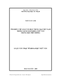 Luận văn: TÌM HIỂU CHÚ GIẢI VĂN HỌC TRUNG ĐẠI VIỆT NAM TRONG SÁCH GIÁO KHOA NGỮ VĂN TRUNG HỌC PHỔ THÔNG
