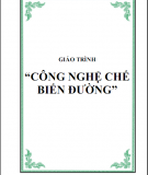 Giaó trình công nghệ chế biến đường 