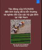 Tác động HIV / AIDS đến tình trạng dễ bị tổn thương và nghèo đói của các hộ gia đình tại Việt Nam 