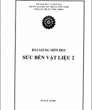 Bài giảng về môn Sức bền vật liệu 