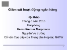 Hội thảo :  Giám sát hoạt động ngân hàng