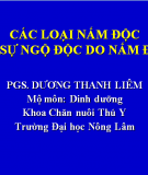 Các loại nấm độc và sự ngộ độc do nấm 