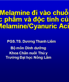 Melamine đi vào chuỗi  thực phẩm và độc tính của nó 