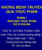 Những bệnh truyền qua thực phẩm : ngộ độc thực phẩm do vi khuẩn 