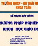 Phương pháp nghiên cứu khoa học giáo dục 