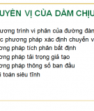  Lý thuyết : chuyển vị của dầm chịu uốn