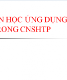 Tin học ứng dụng trong công nghệ sinh học thực phẩm 