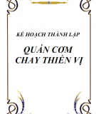 Kế hoạch thành lập quán cơm chay Thiền vị 