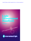 Light Measurement Instruments Catalog