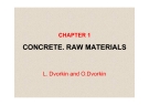 CONCRETE. RAW MATERIALS