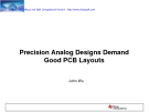 Precision Analog Designs Demand Good PCB Layouts