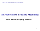 Introduction to Fracture Mechanics