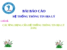 Luận văn: CÁC ỨNG DỤNG CỦA HỆ THỐNG THÔNG TIN ĐỊA LÝ (GIS)