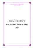 Báo cáo hiện trạng môi trường tỉnh Cao Bằng