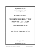 Luận văn: THẾ GIỚI NGHỆ THUẬT THƠ ĐOÀN THỊ LAM LUYẾN