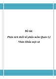 Đồ án tốt nghiệp - Phân tích thiết kế hệ thống - Phân tích thiết kế phần mềm Quản Lý Nhân Khẩu một xã 