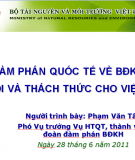 Hội thảo quốc tế về biến đổi khí hậu cơ hội và thách thức cho Việt Nam