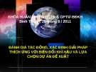 Đánh giá tác động,xác định giải pháp thích ứng với biến đổi khí hậu và chọn dự án đề xuất 