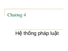 Giáo Án Pháp luật đại cương - Chương 4: Hệ thống pháp luật