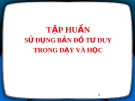 TẬP HUẤN SỬ DỤNG BẢN ĐỒ TƯ DUY TRONG DẠY VÀ HỌC