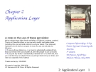 Computer Networking: A Top Down Approach Featuring the Internet - Chapter 2 Application Layer