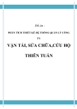 Đồ án tốt nghiệp - Phân tích thiết kế hệ thống - QUẢN LÝ CÔNG TY VẬN TẢI, SỬA CHỮA, CỨU HỘ THIÊN TUẤN