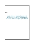 Đồ án tốt nghiệp - Phân tích thiết kế hệ thống - QUẢN LÝ VÀ CHĂM SÓC KHÁCH HÀNG CỦA NHÀ CUNG CẤP DỊCH VỤ INTERNET