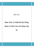 Đồ án: Phân tích thiết kế hệ thống - Quản Lý Kho Của Cửa Hàng Lốp Xe