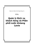 Đồ án tốt nghiệp - Phân tích thiết kế hệ thống - Quản lý Dịch vụ khách hàng và Phân phối nước khóang Lavie