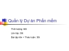 Quản lý dự án phần mềm