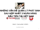 Những vấn đề quản lý phát sinh sau hợp nhất 3 ngân hàng đầu tiên tại Việt Nam