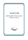 Luận văn tốt nghiệp: Bệnh kinh nghiệm ở đội ngũ cán bộ chủ chốt cấp cơ sở Long An