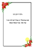 LUẬN VĂN: Lưu trữ tại Công ty Thương mại Bình Minh Việt –Hà Nội