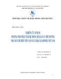 Tiểu luận: Nghiên cứu áp dụng phương pháp phân tích hệ thống để quản lý môi trường nhà máy chế biến thủy sản xuất khẩu Seaspimex Việt Nam 