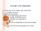 Nguồn tài trợ bất động sản