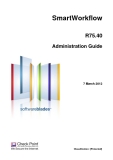 SmartWorkflowR75.40Administration Guide7 March 2012Classification: [Protected].© 2012 Check