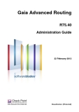 Gaia Advanced Routing R75.40 Administration Guide