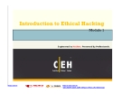 Module 01 - Introduction to Ethical Hacking