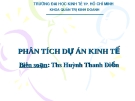 Phân tích dự án kinh tế